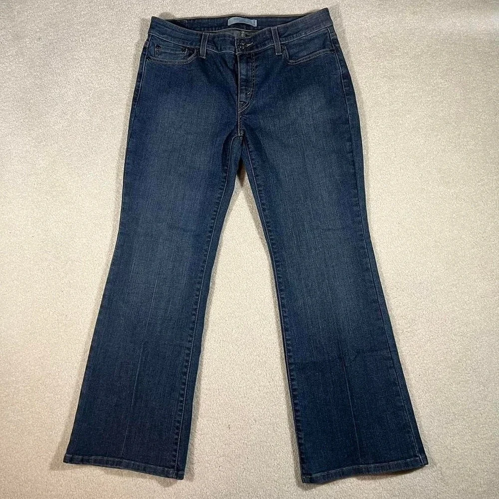 Levi's 515‎ Bootcut Jeans Womens 12P Blue Dark Wash Stretch Denim Y2K Casual